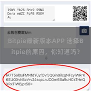 Bitpie最新版本APP 选择Bitpie的原因，你知道吗？