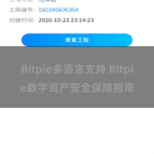 Bitpie多语言支持 Bitpie数字资产安全保障指南