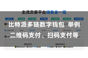 比特派多链数字钱包 举例二维码支付、扫码支付等